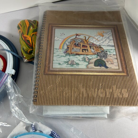 Mixed Needlepoint Craft Lot Kits Hoops Thread READ - Picture 5 of 10